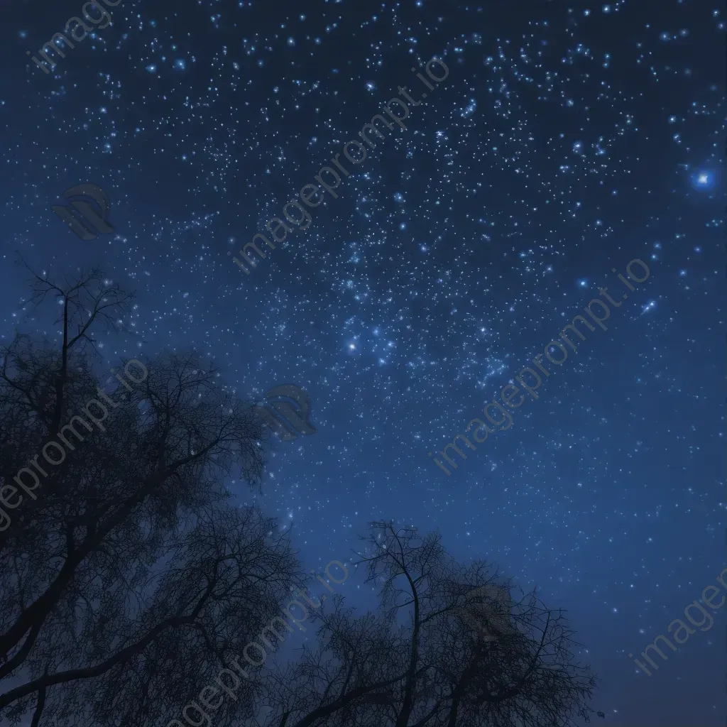 Pleiades star cluster in twilight sky - Image 1