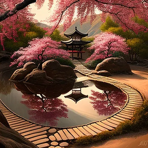 Serenity in a Japanese Garden