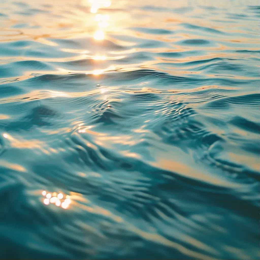 close-up of water ripples - Image 1