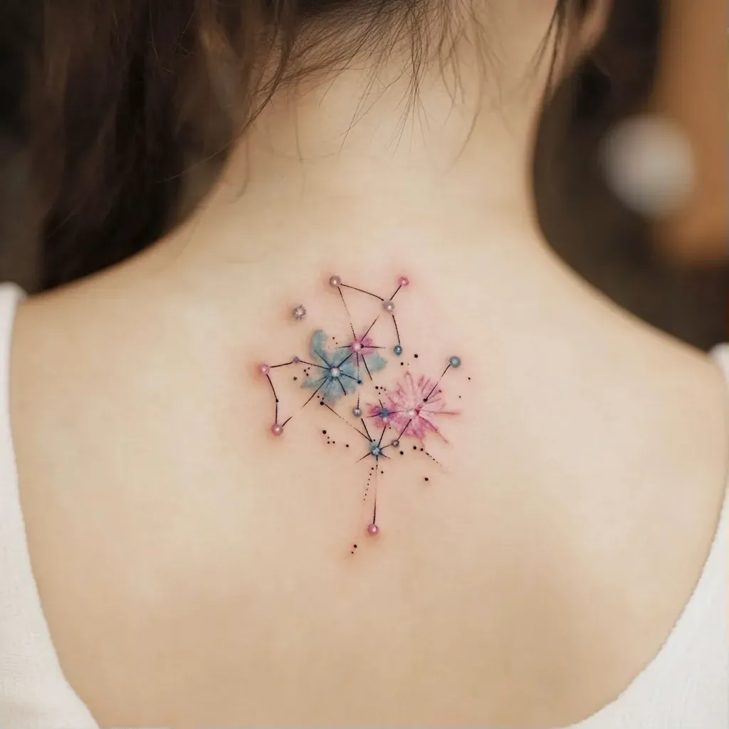 Starry Pisces Tattoo