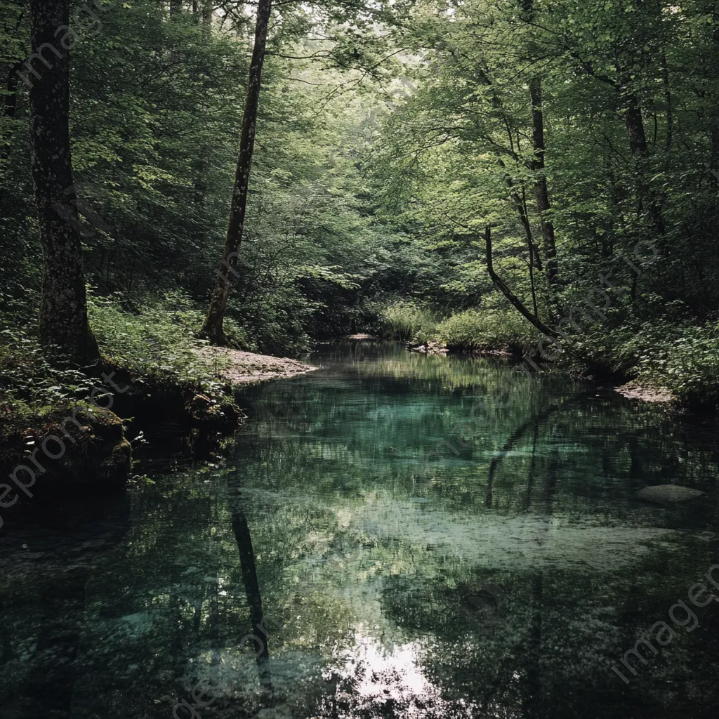 Natural spring surrounded by lush woods - Image 3