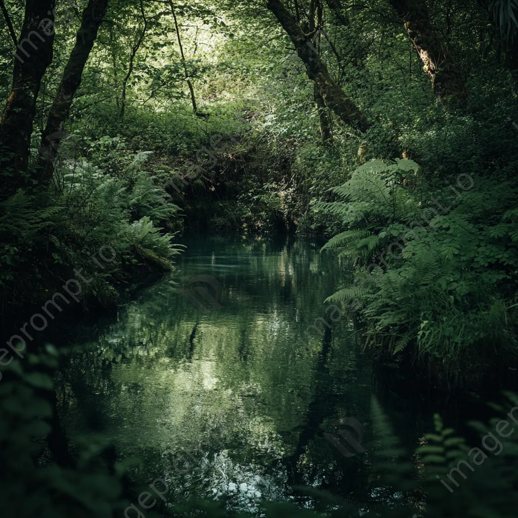 Natural spring surrounded by lush woods - Image 4