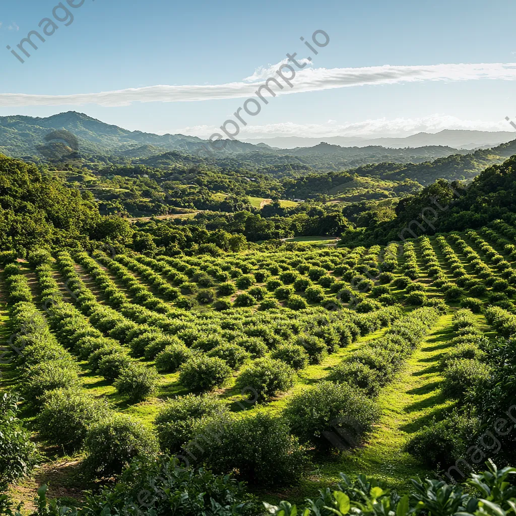 Wide view of a healthy avocado orchard - Image 2