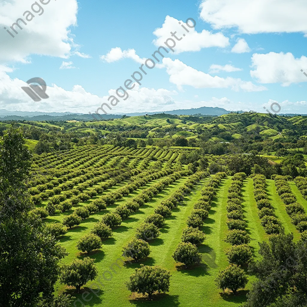 Wide view of a healthy avocado orchard - Image 3