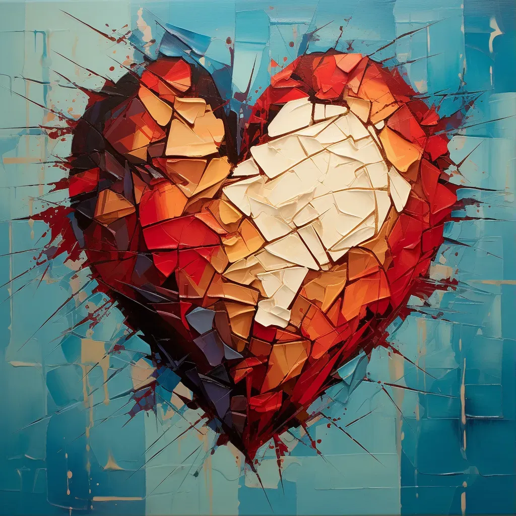 Broken heart repairing itself symbolizing healing - Image 1