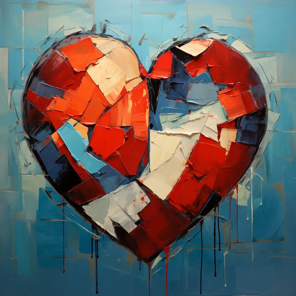 Broken heart repairing itself symbolizing healing - Image 4