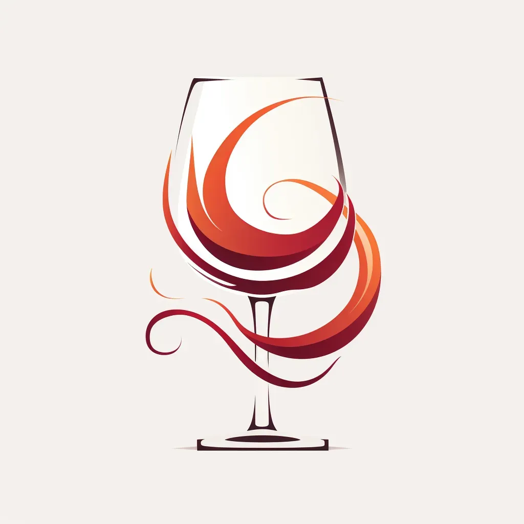 Elegant wine glass with swirling wine on white background - Image 3