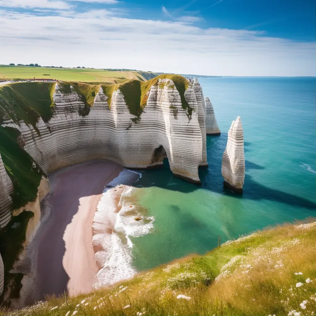 Chalk Cliffs Etretat France - Image 1