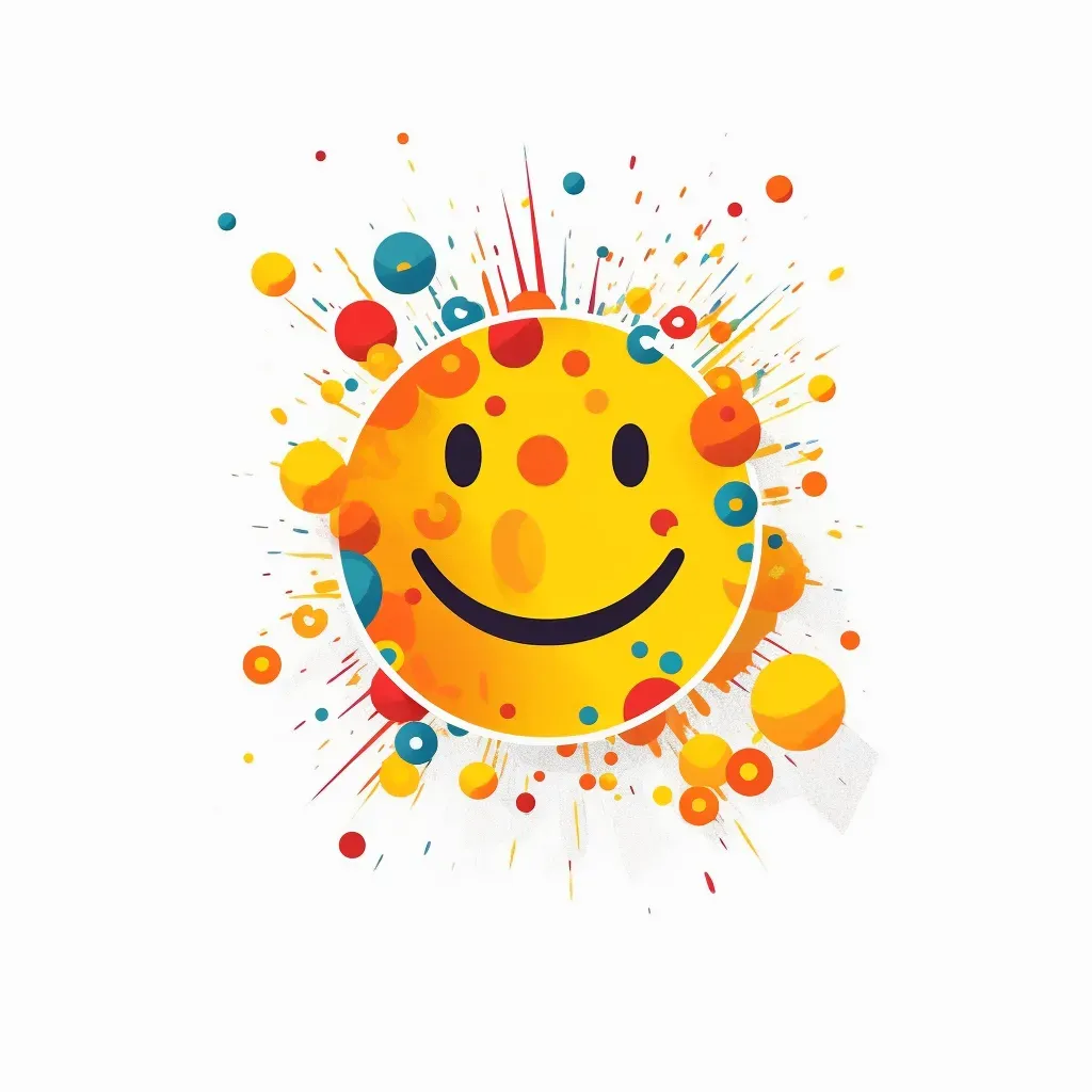 Playful and colorful youth entertainment center logo with a stylized smiley face icon in yellow and orange - Image 2