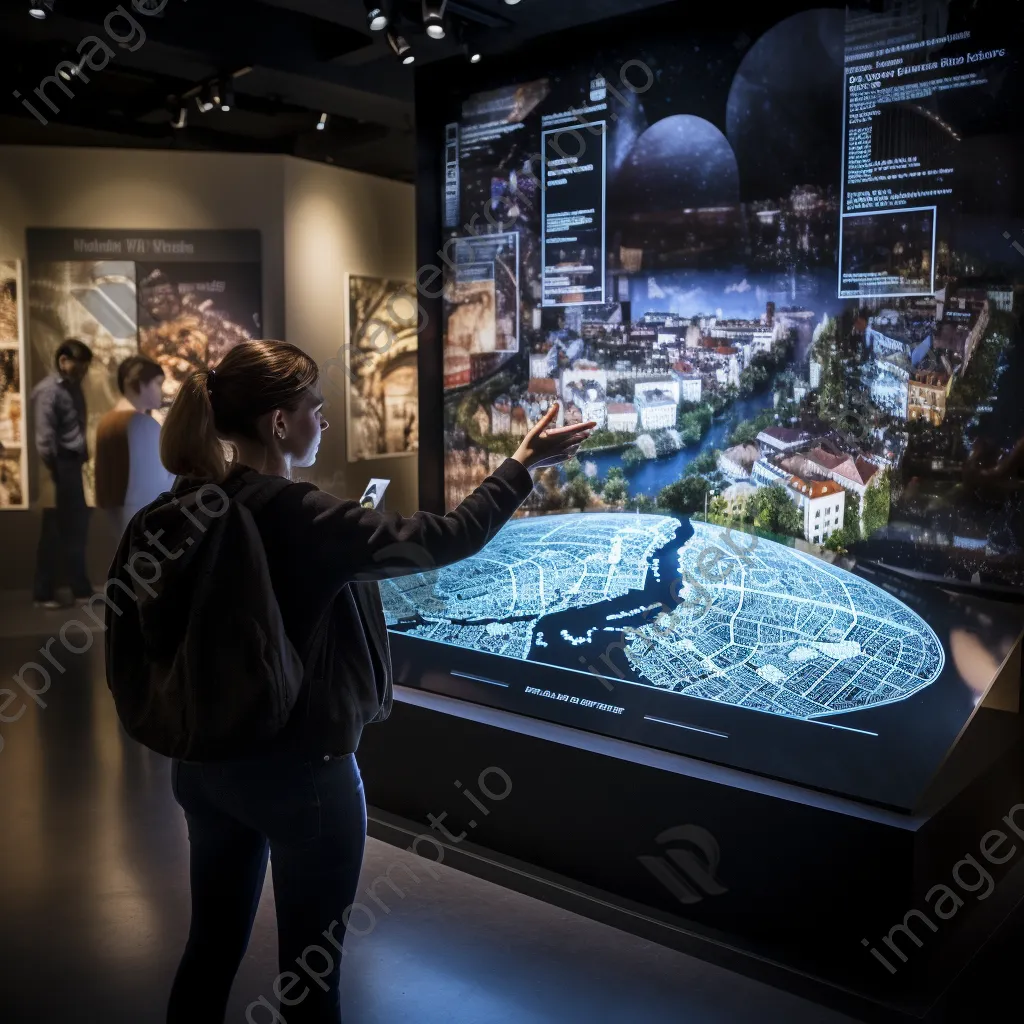 Interactive urban information center with 3D maps and virtual reality features - Image 1