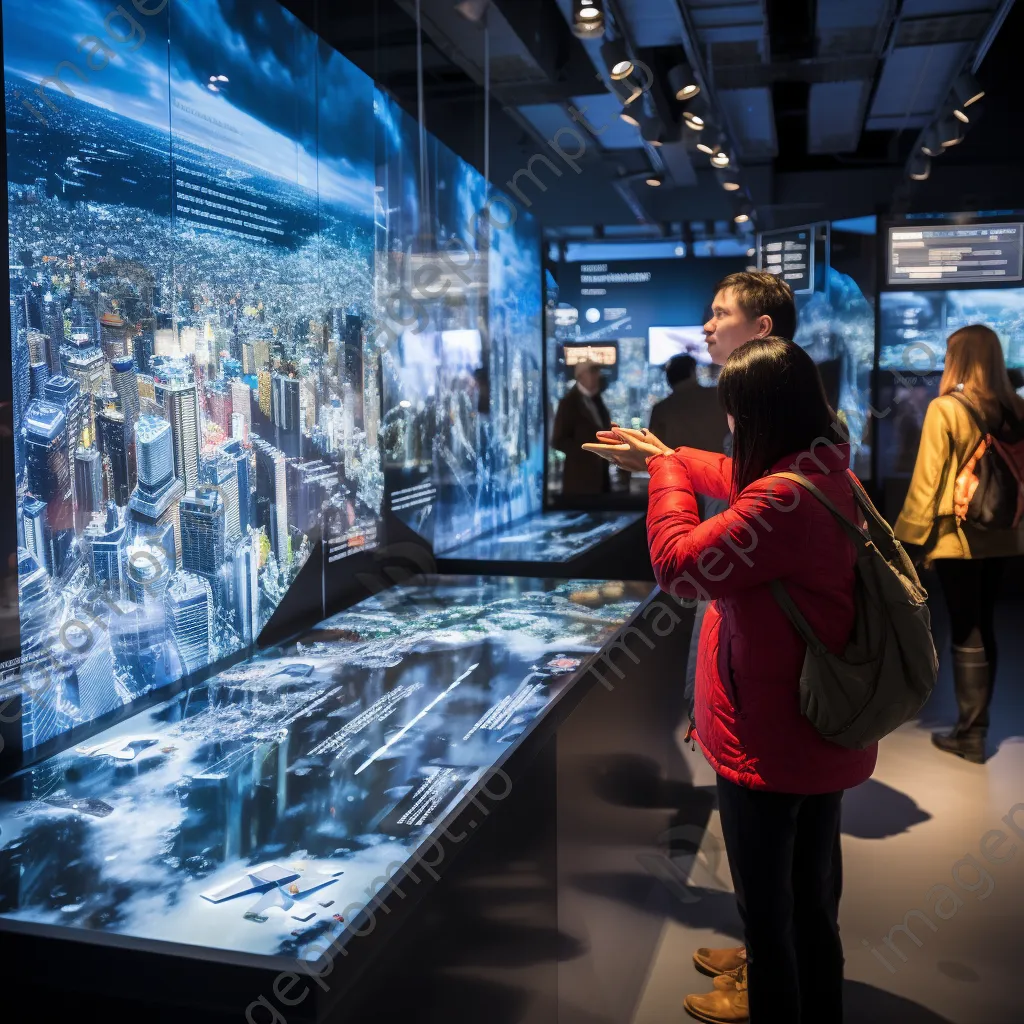 Interactive urban information center with 3D maps and virtual reality features - Image 3