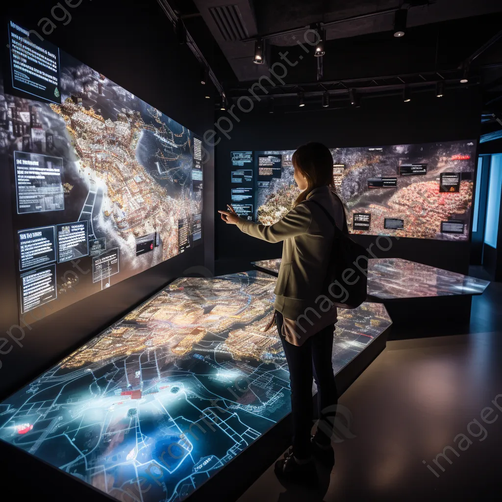 Interactive urban information center with 3D maps and virtual reality features - Image 4