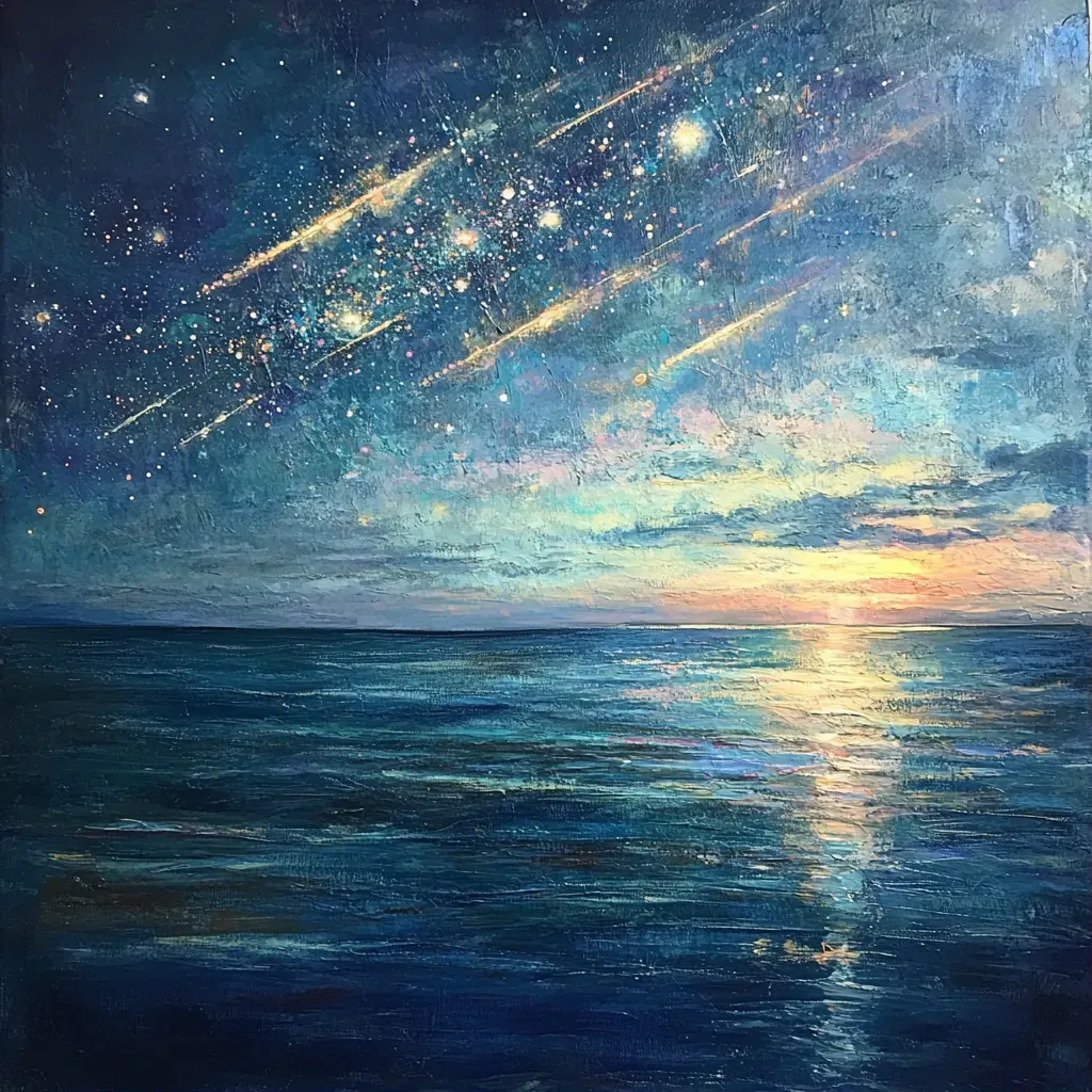 Meteor Shower Seascape