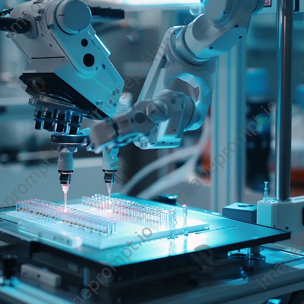 Robotic assistant working in a medical laboratory. - Image 3