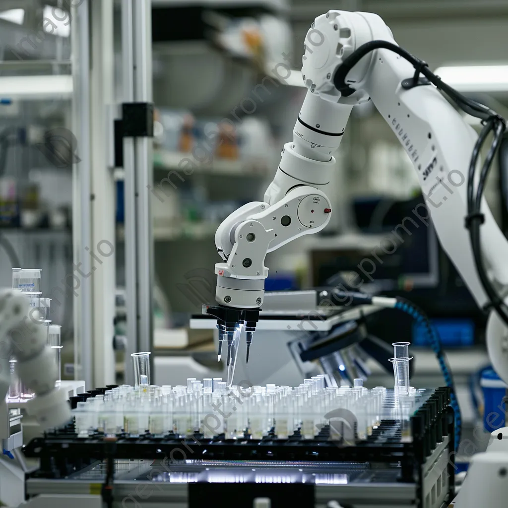 Robotic assistant working in a medical laboratory. - Image 4