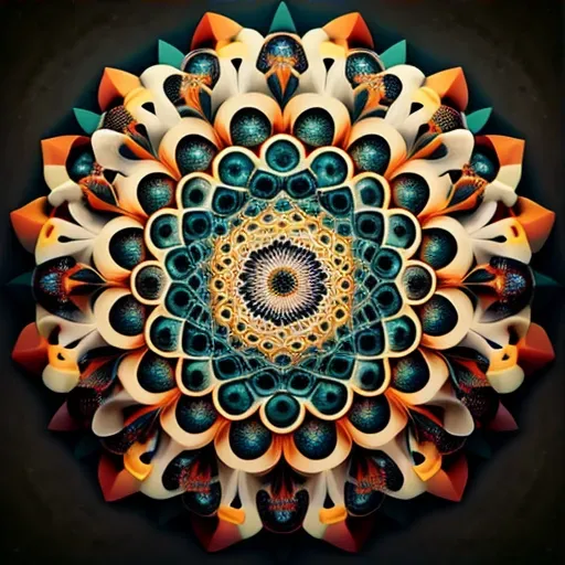 Mesmerizing array of geometric designs radiating outwards - Image 3