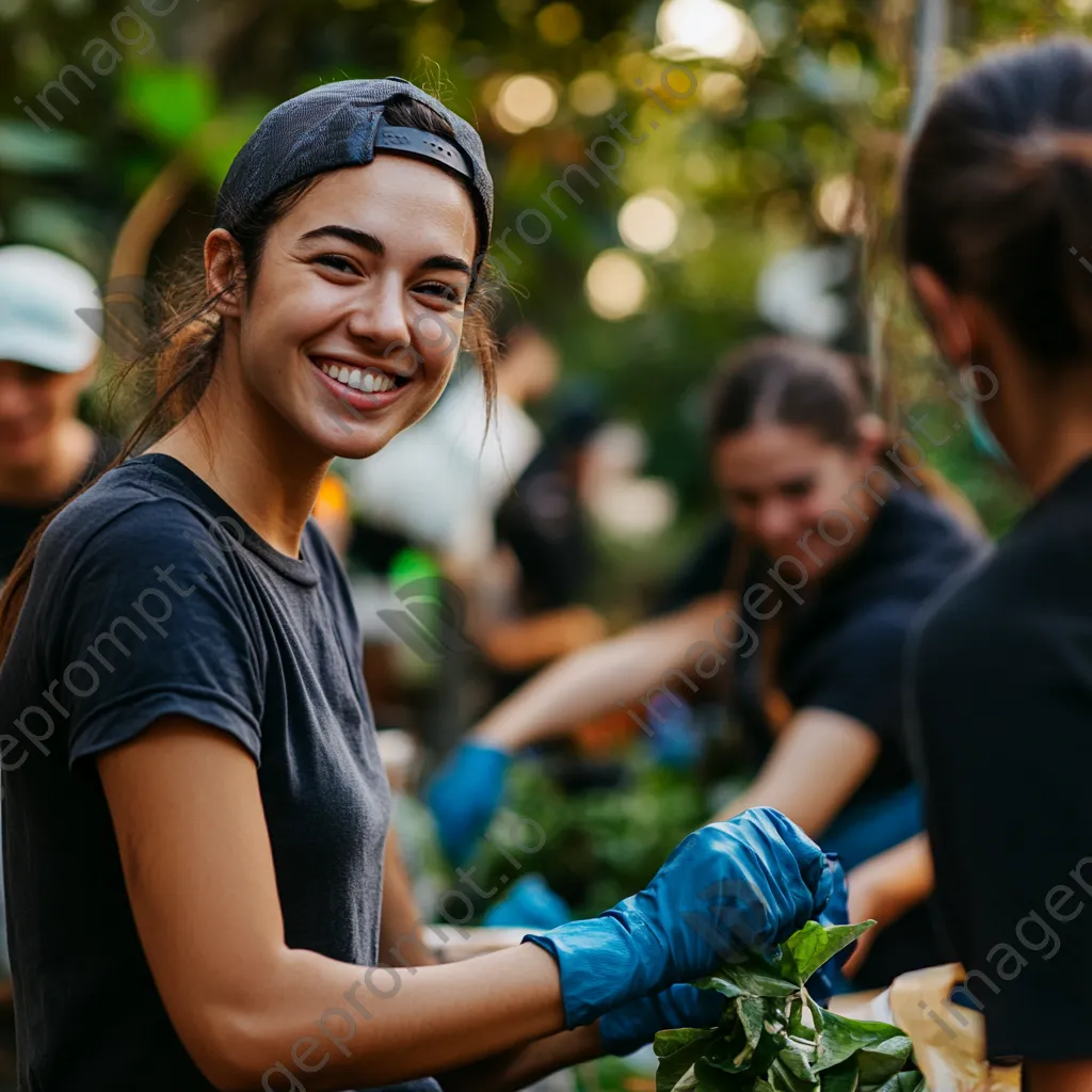 Team members engaged in community volunteering activities - Image 1