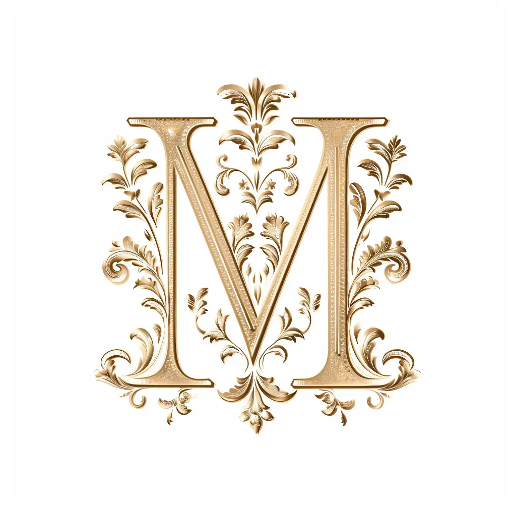 Luxury Floral Letter Mark Logo