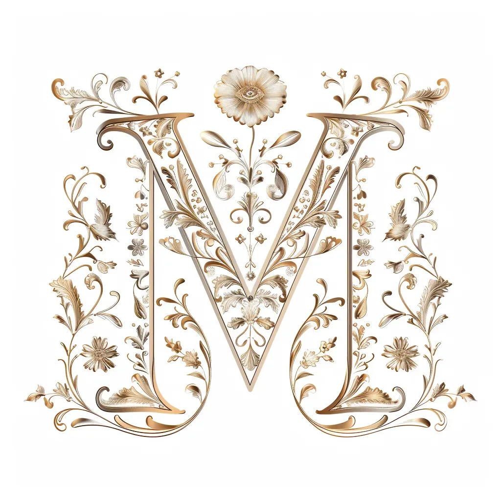 Luxury Floral Letter Mark Logo - Image 2