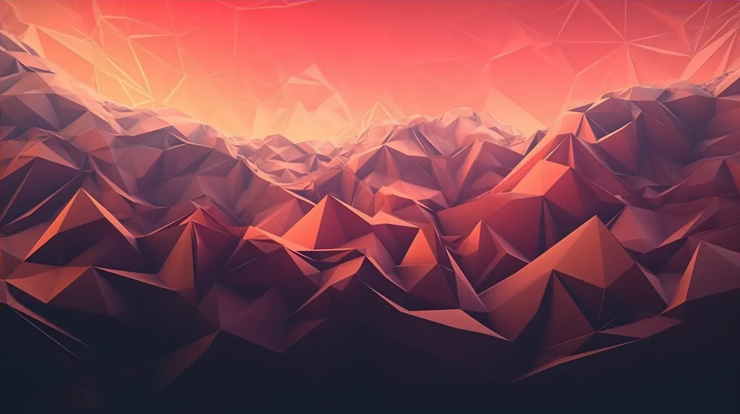 Dynamic low poly music visualizer with overlapping polygons pulsating to the rhythm - Image 4