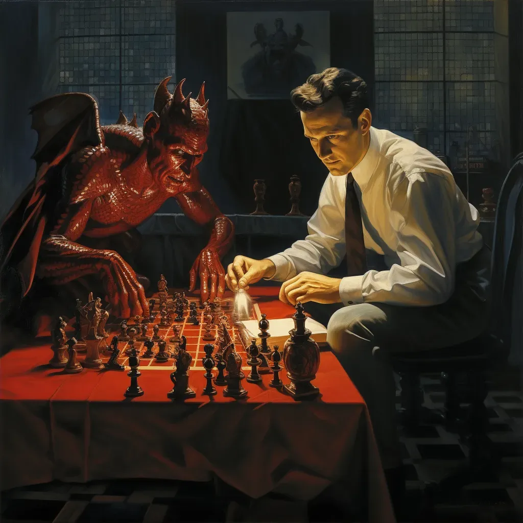 Chess game: angel vs devil - Image 2