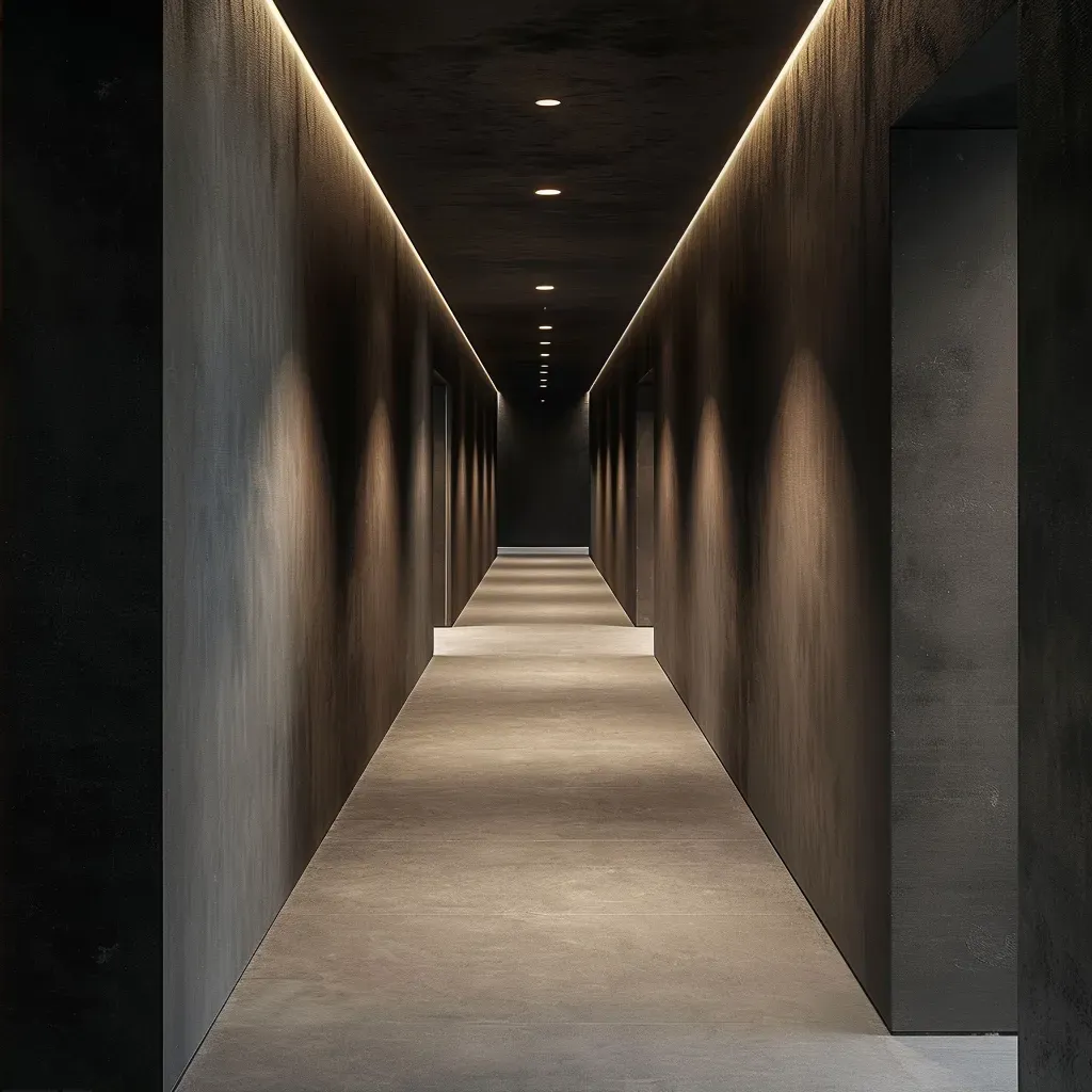 dimly lit minimalist corridor - Image 2