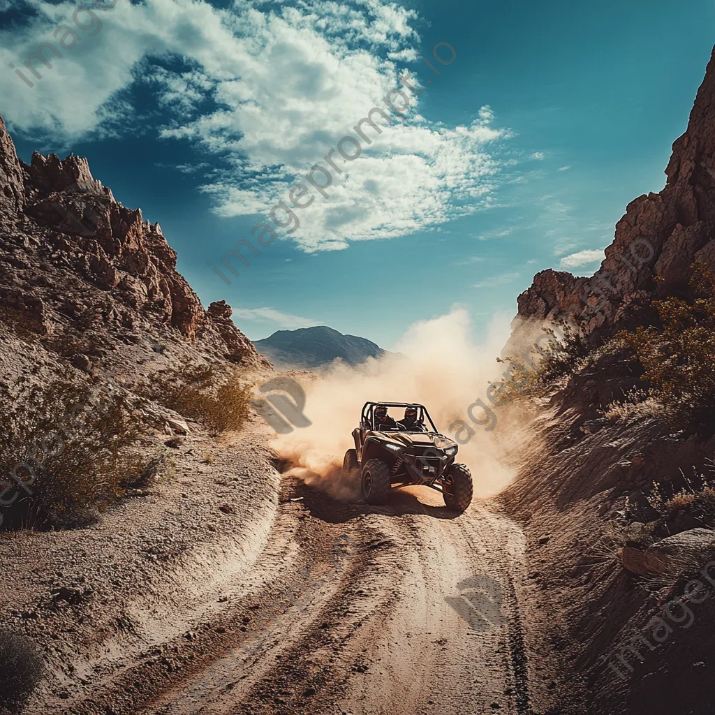 All-terrain vehicle on rugged mountain trail - Image 3