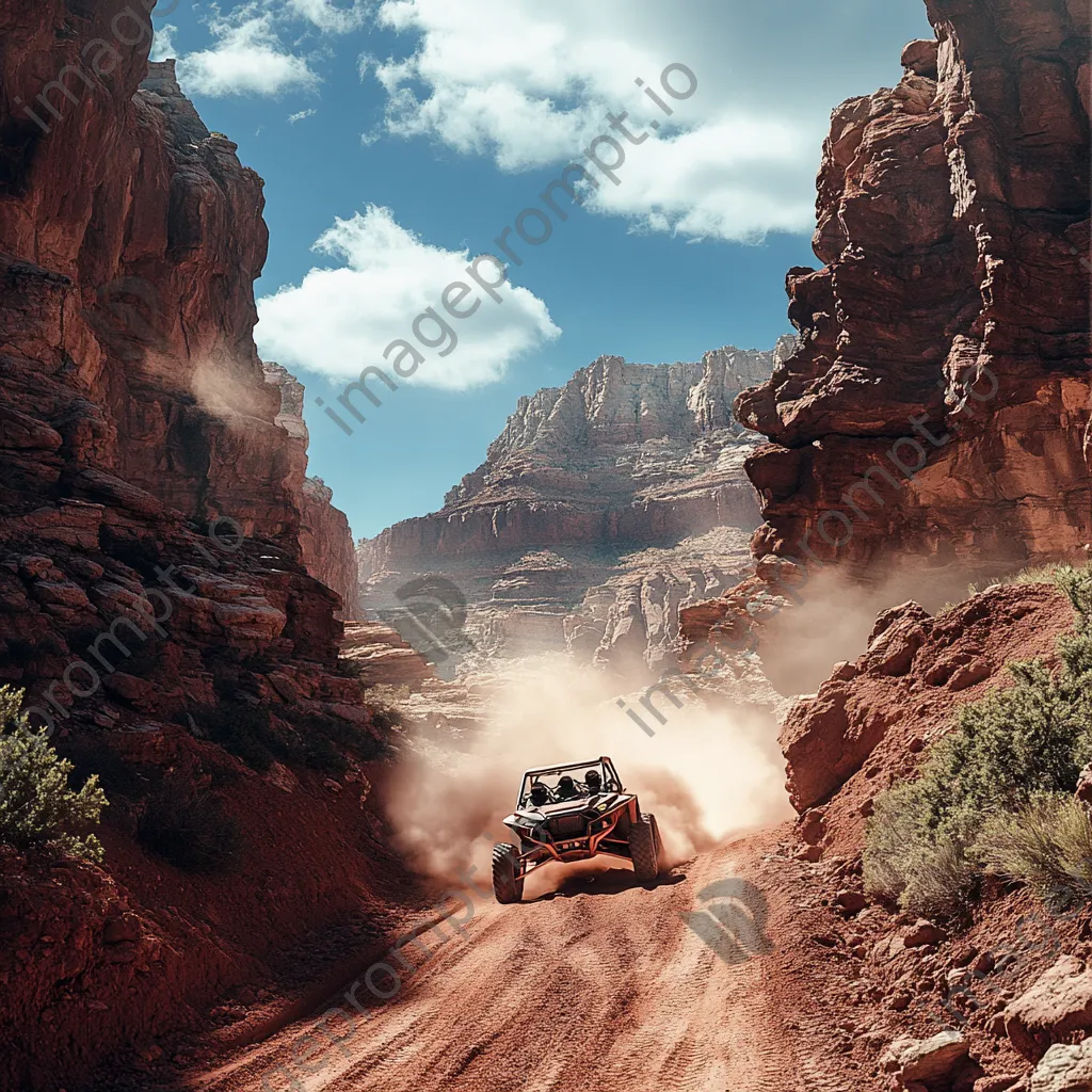 All-terrain vehicle on rugged mountain trail - Image 4