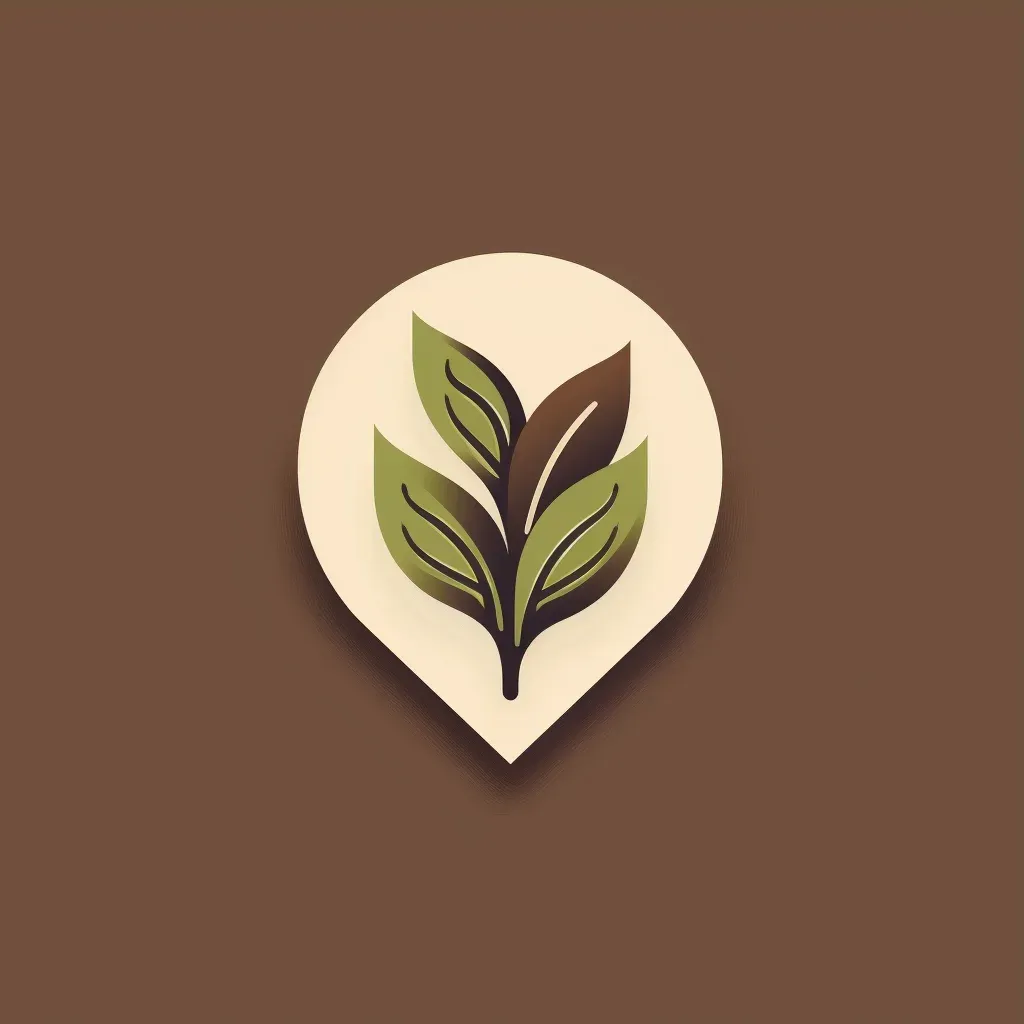 Organic and natural logo design with leaf heart icon - Image 3