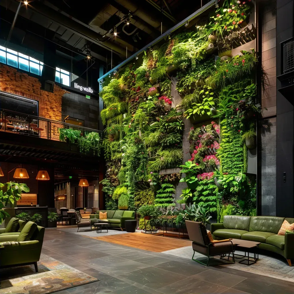 Lush Indoor Living Walls