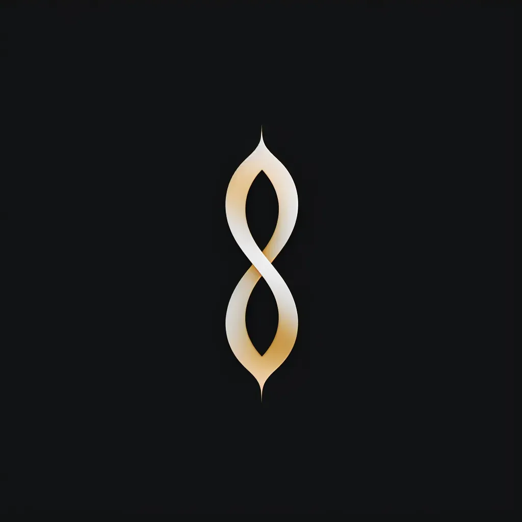 Logo for a contemporary jewelry brand featuring a geometric shape icon in gold and black colors - Image 3