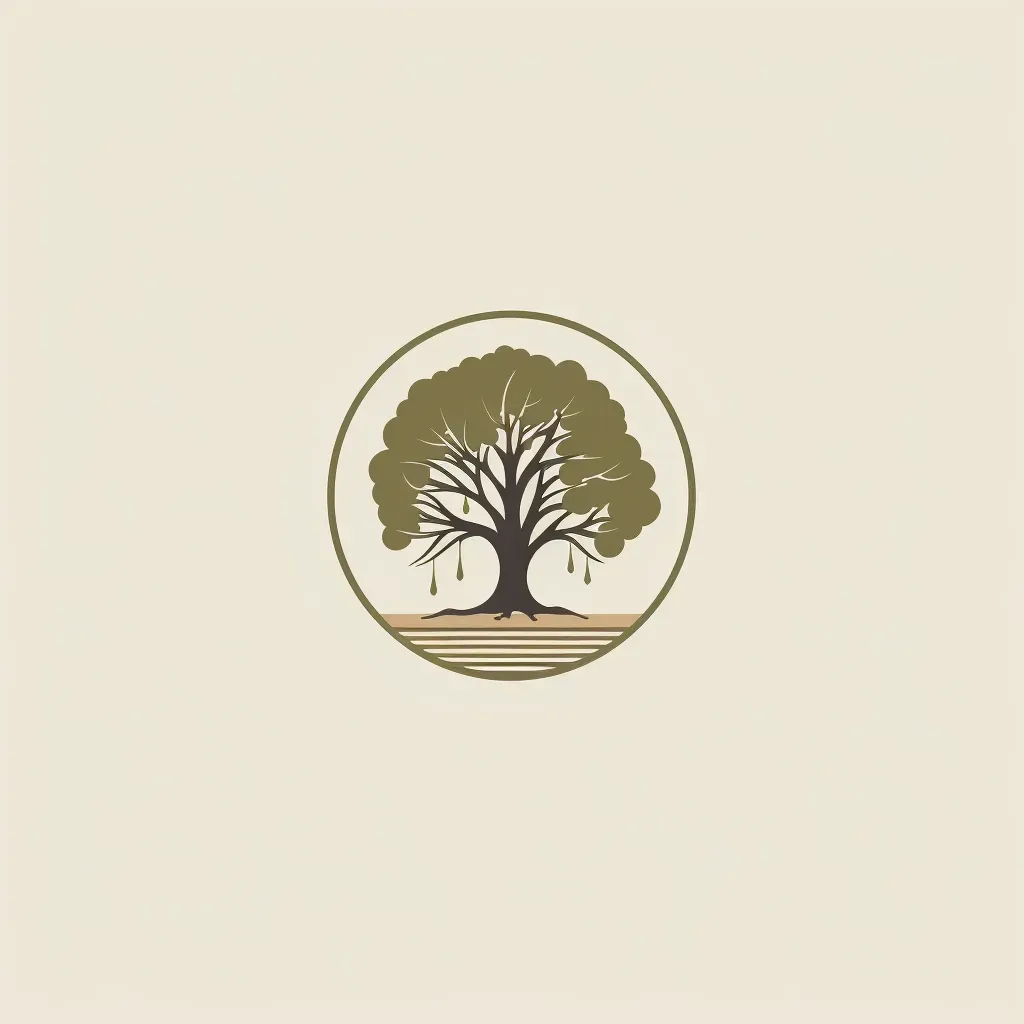 minimalist tree silhouette logo - Image 1