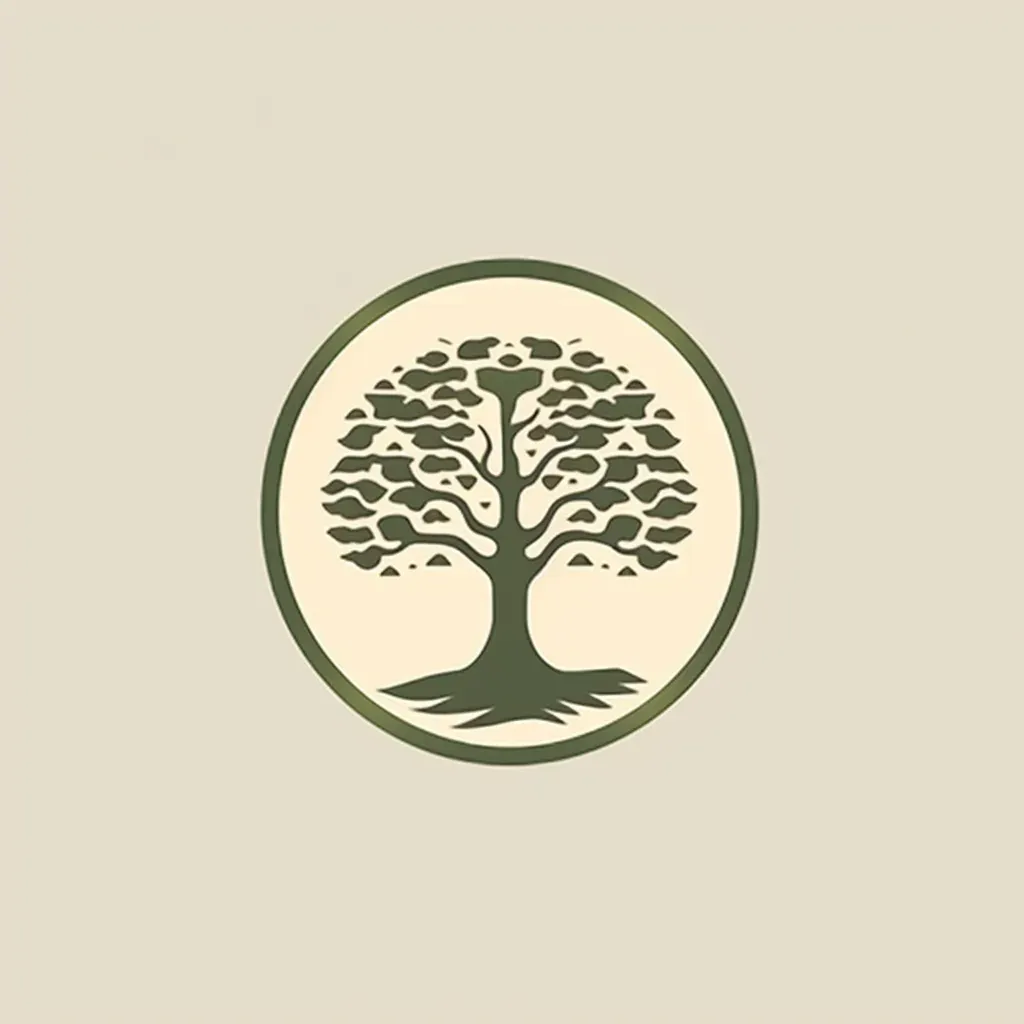 minimalist tree silhouette logo - Image 2