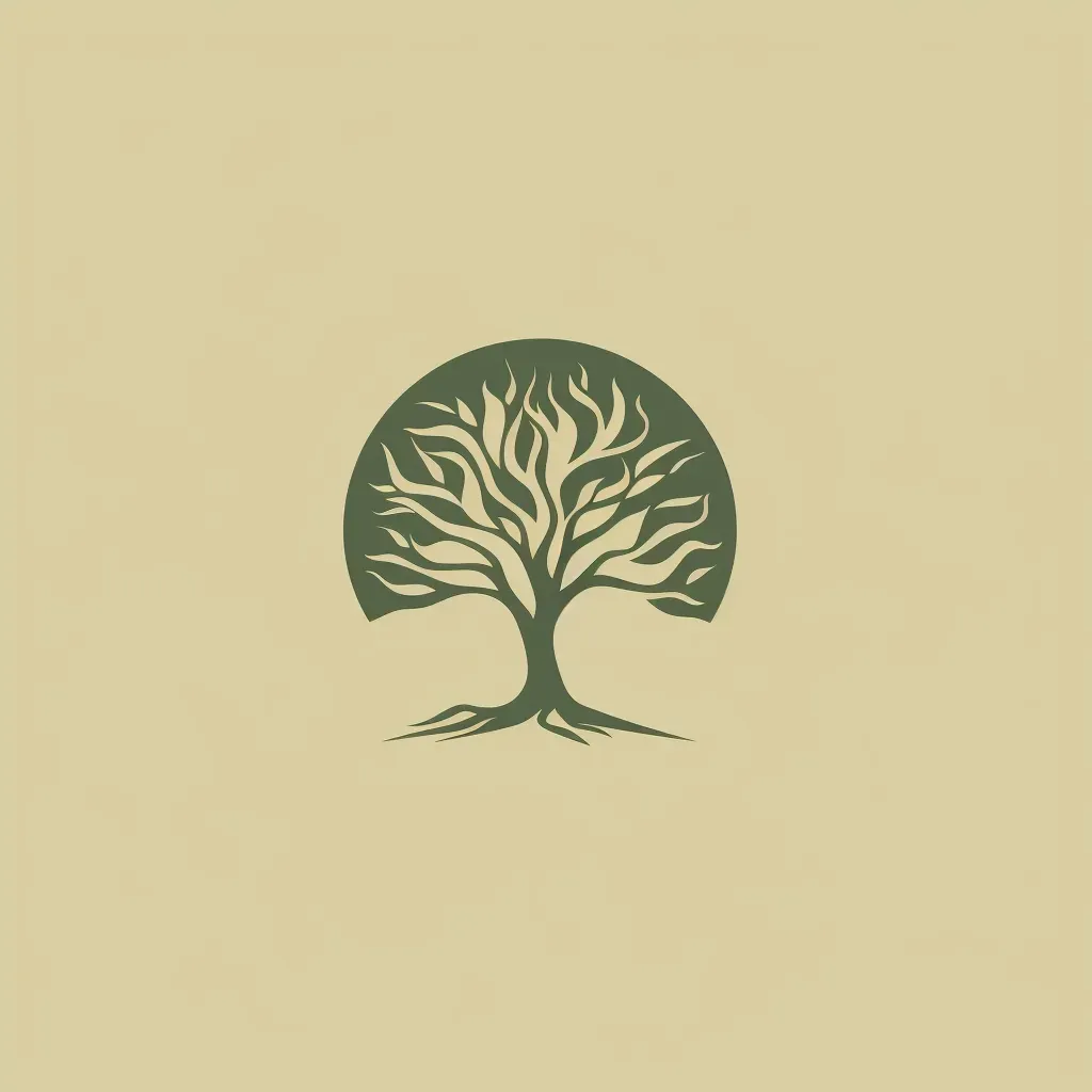 minimalist tree silhouette logo - Image 4