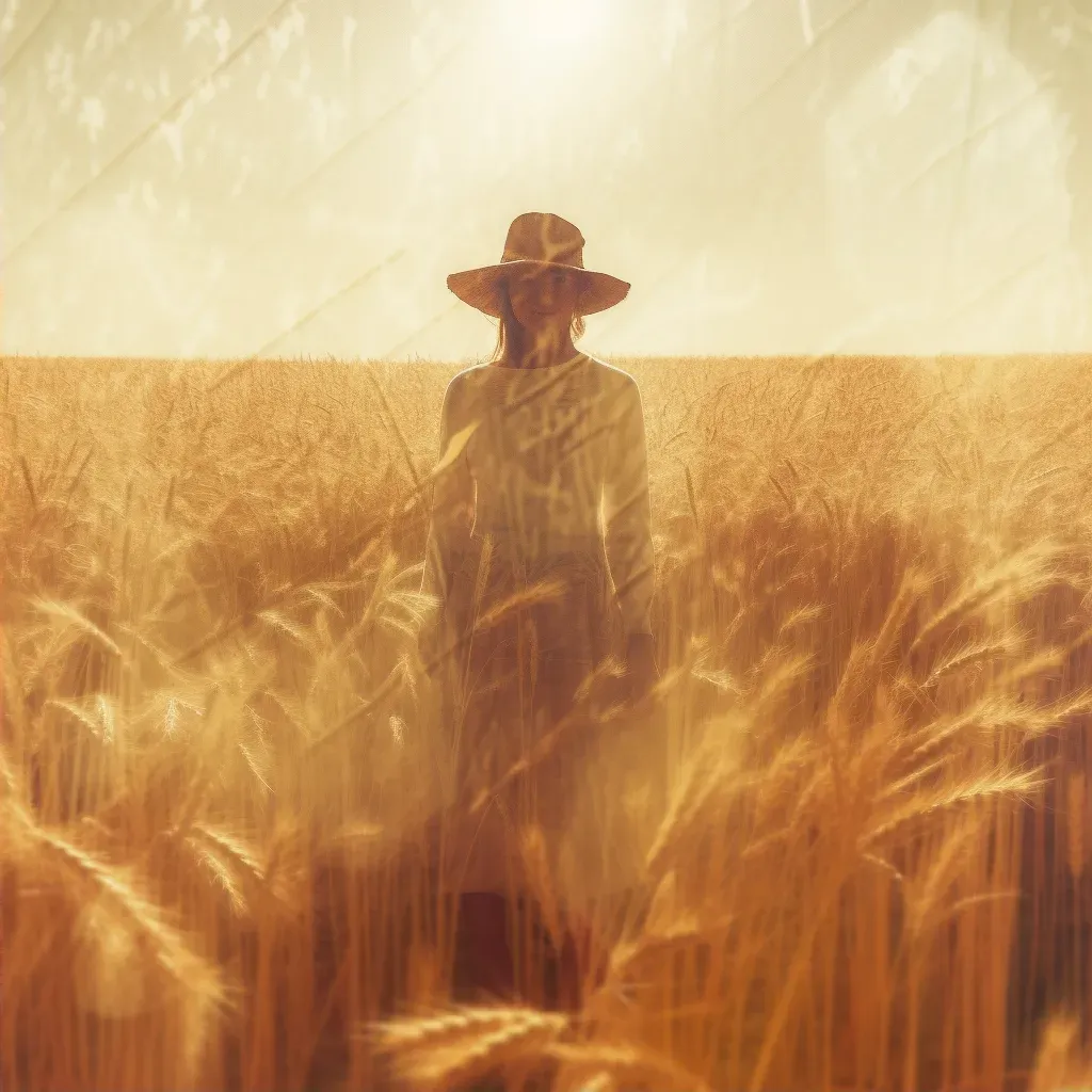 Golden wheat fields swaying under the summer sun - Image 2