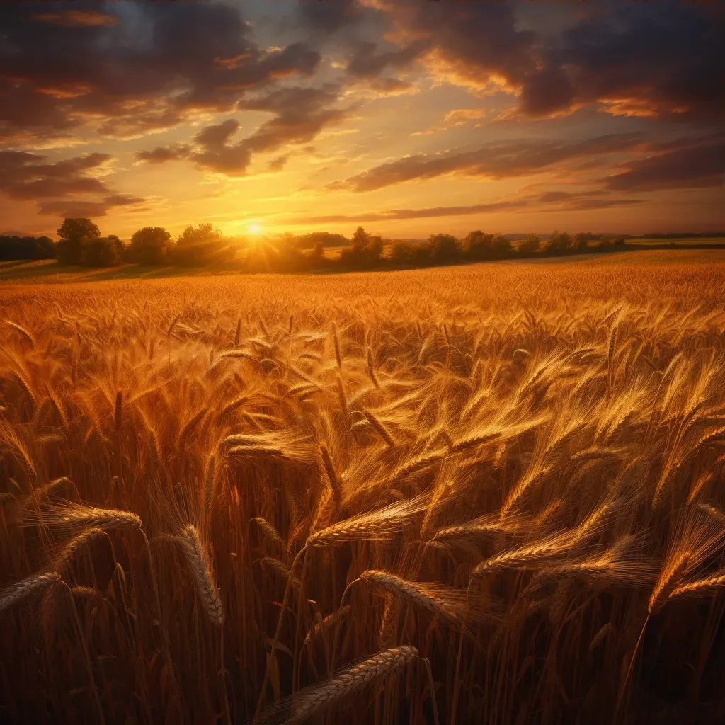 Wheat field golden - Image 3