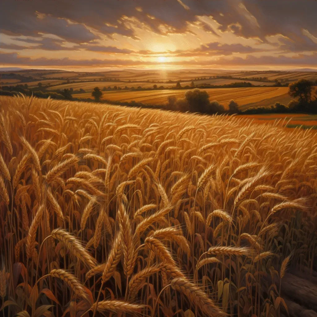 Wheat field golden - Image 4