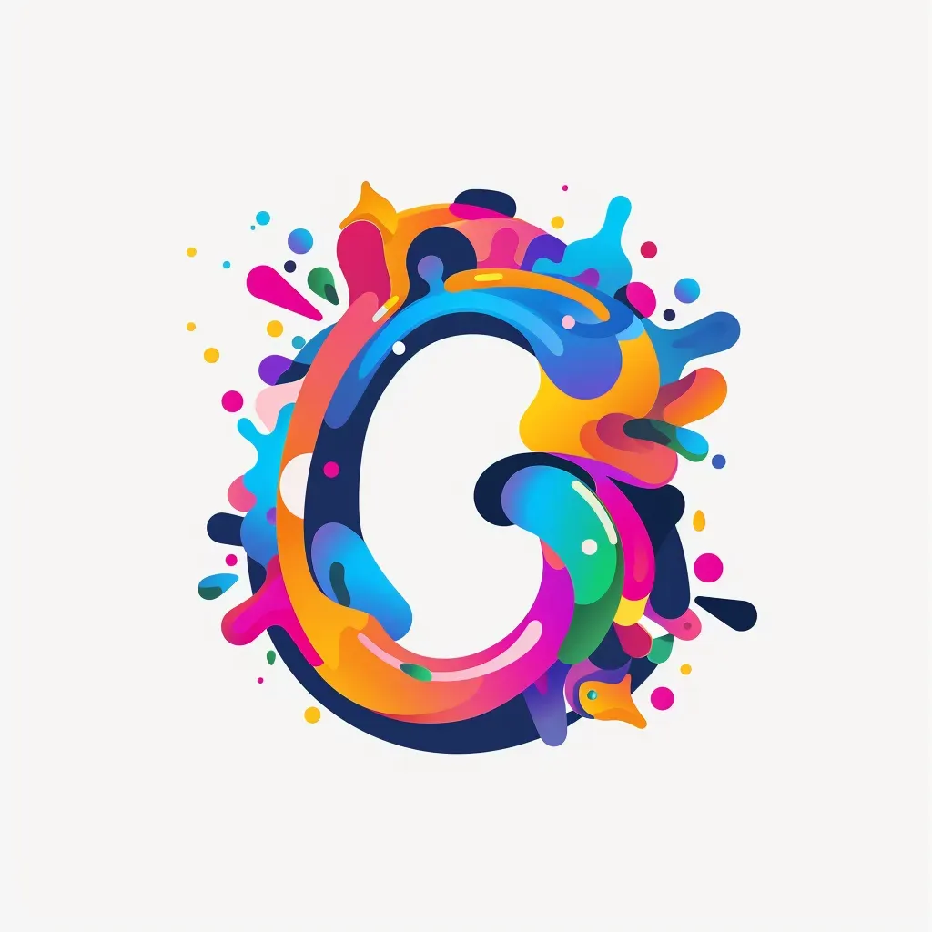 Playful colorful creative agency wordmark logo - Image 1