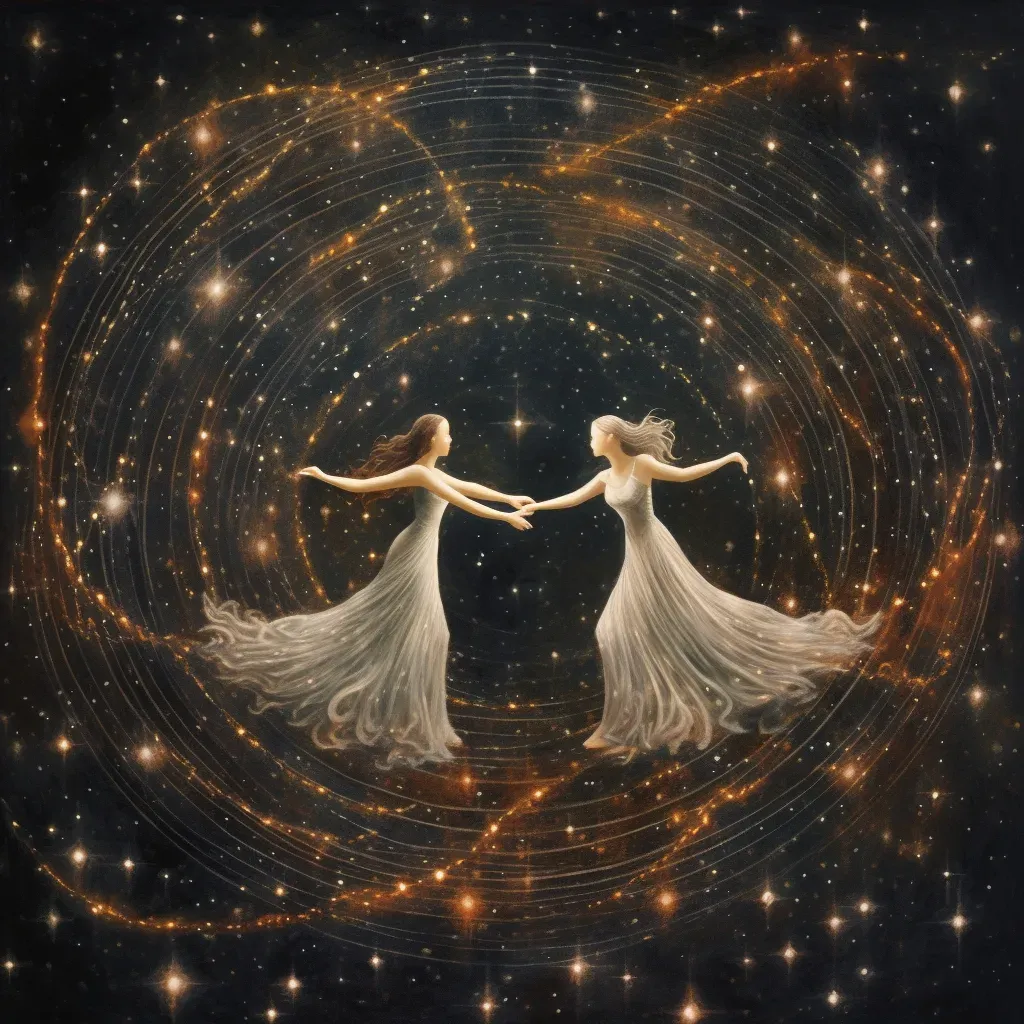 Graceful image of binary stars embracing in a gravitational dance of unity - Image 4