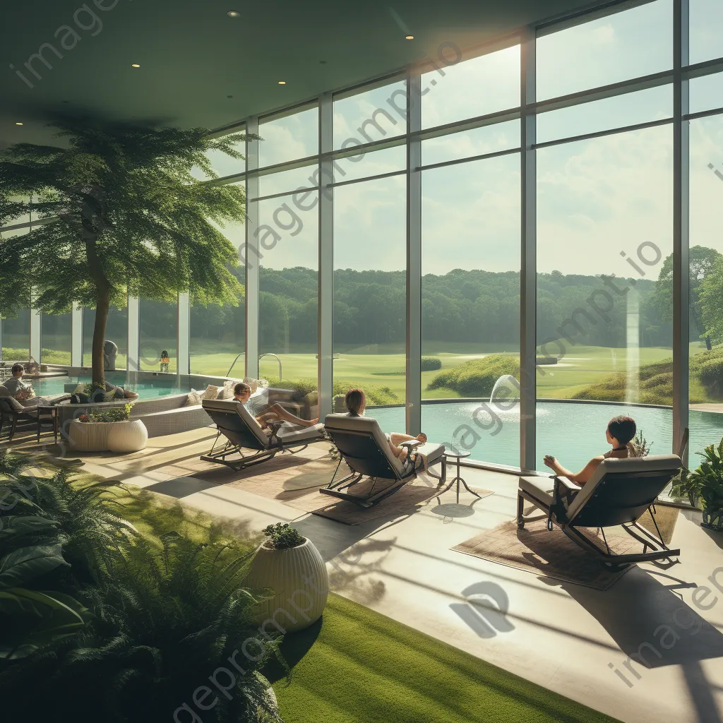 Luxury golf spa with relaxing areas for golfers - Image 2