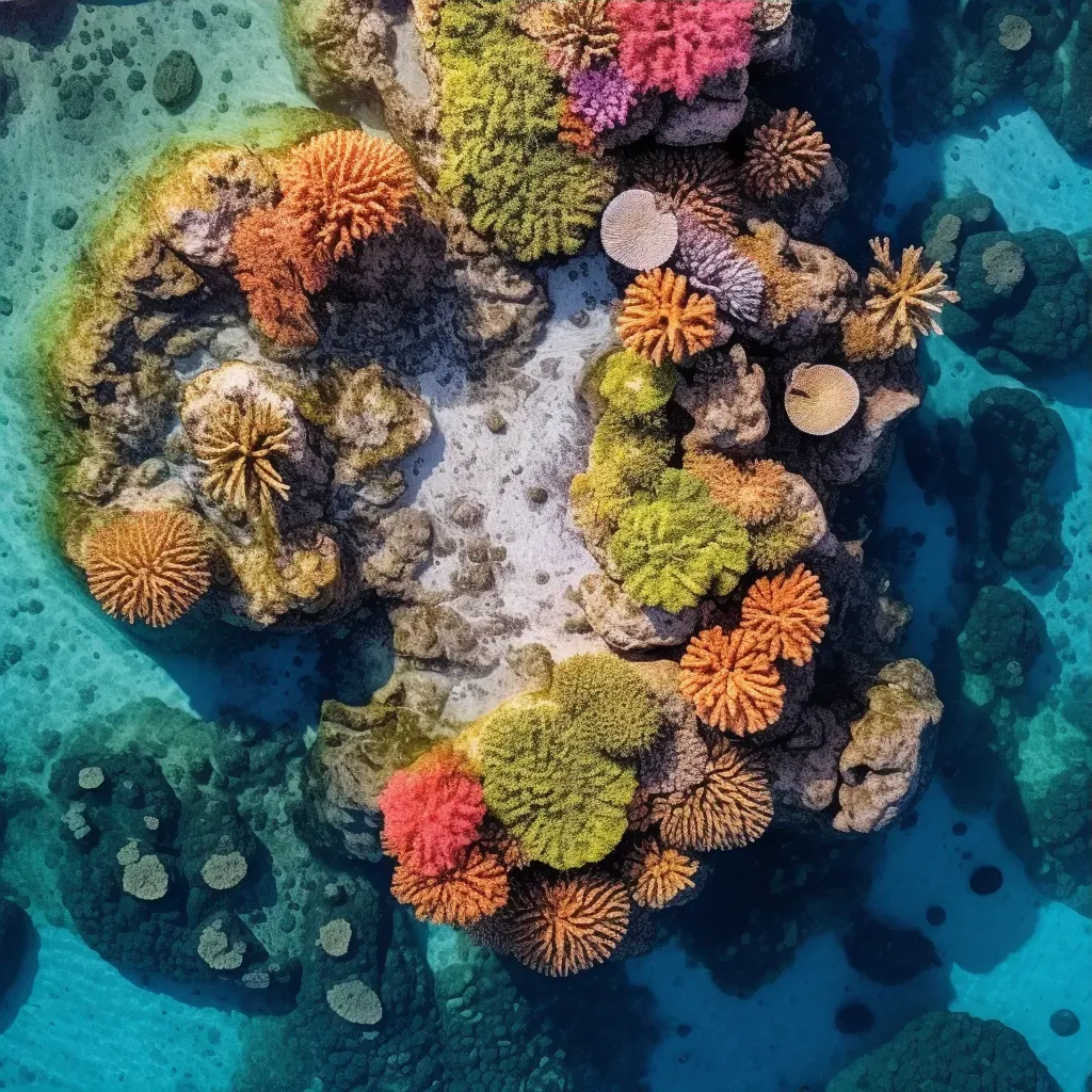 Colorful coral reef in clear blue waters - Image 3