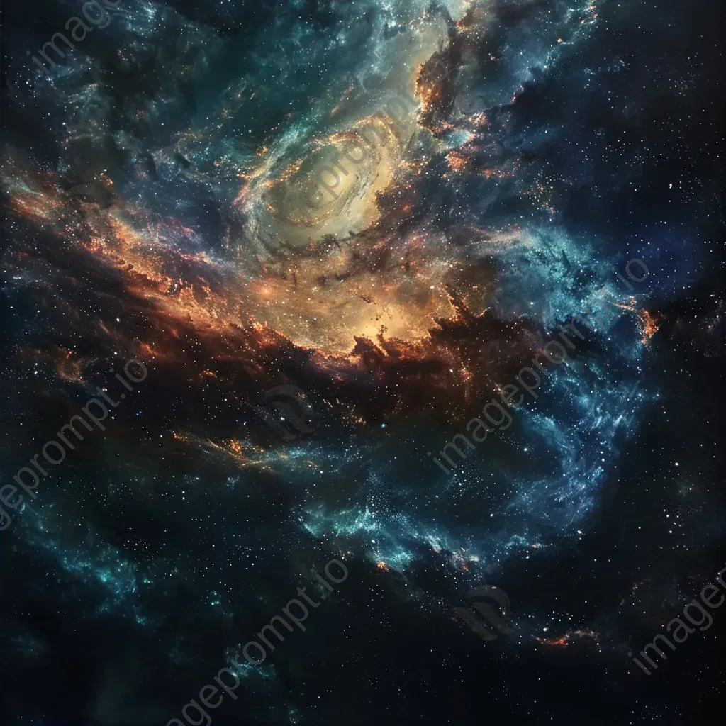 Celestial phenomena of distant galaxies glowing in cosmic tapestry - Image 2