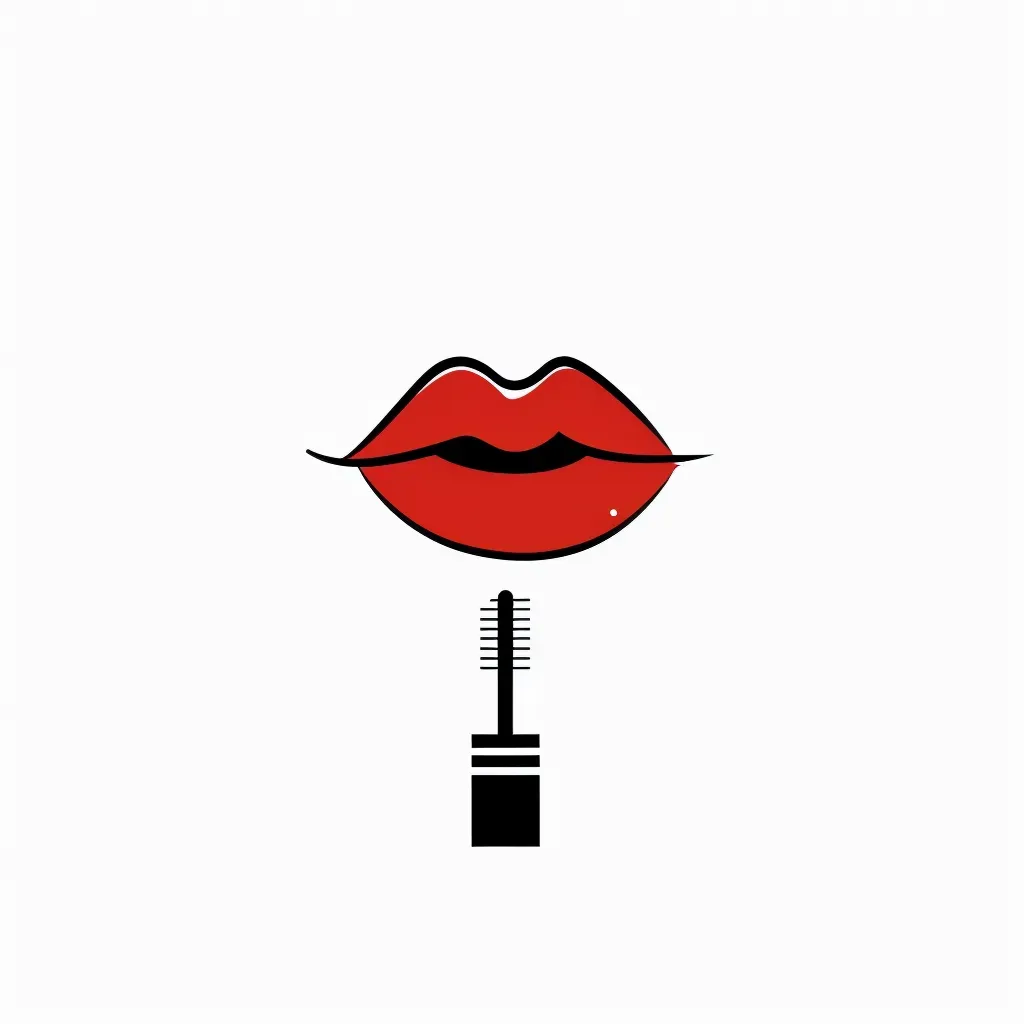 Cosmetic brand logo with minimalist beauty icon - Image 1