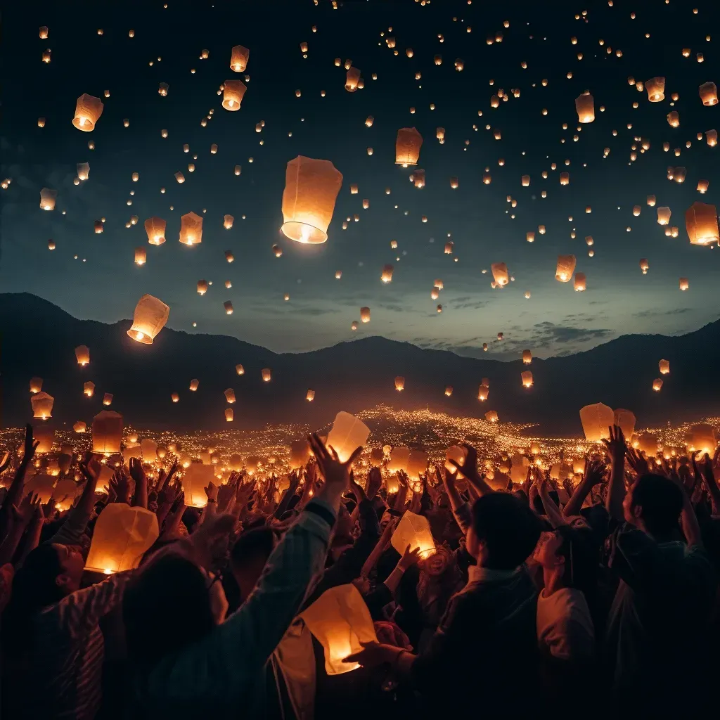 Lantern Festival in Taiwan - Thousands of sky lanterns illuminating the night sky - Image 4