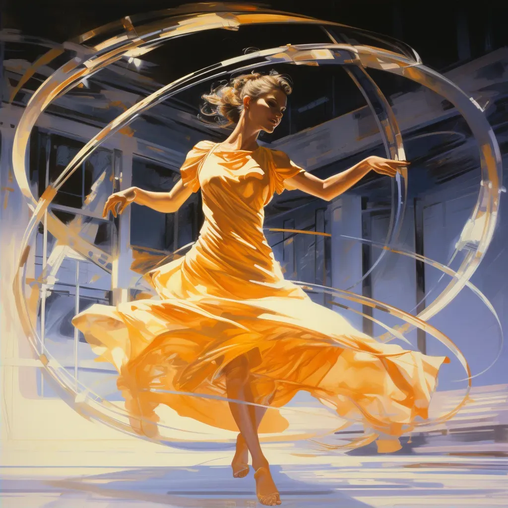 Artistic representation of a ballet dancer in motion - Image 2