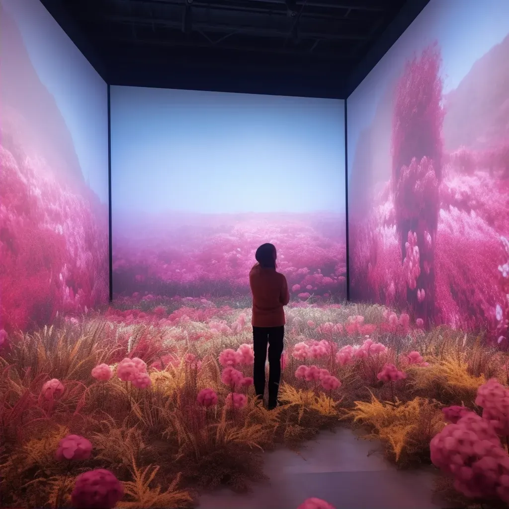 Interactive digital installation simulating climate change effects on ecosystems - Image 2