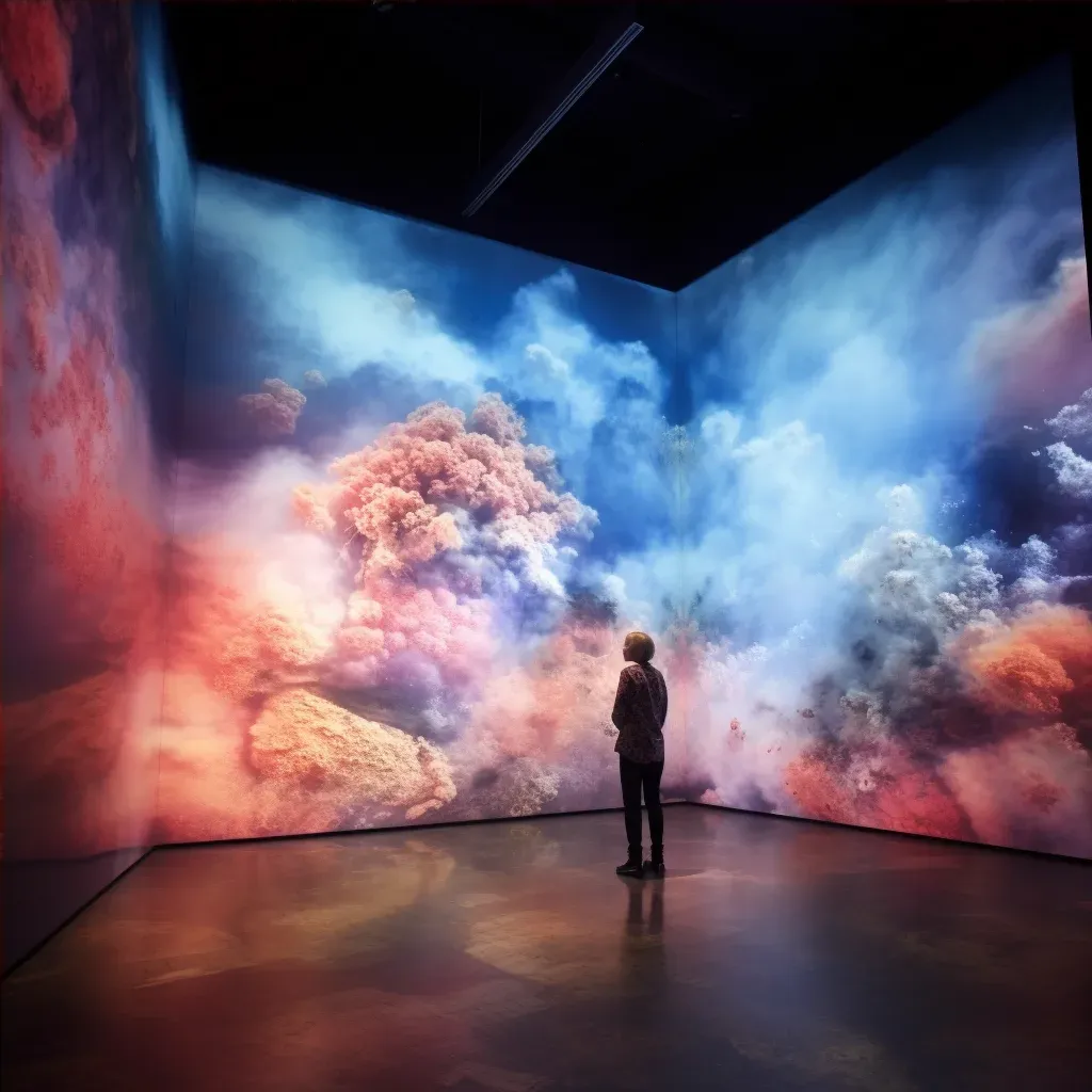 Interactive digital installation simulating climate change effects on ecosystems - Image 4