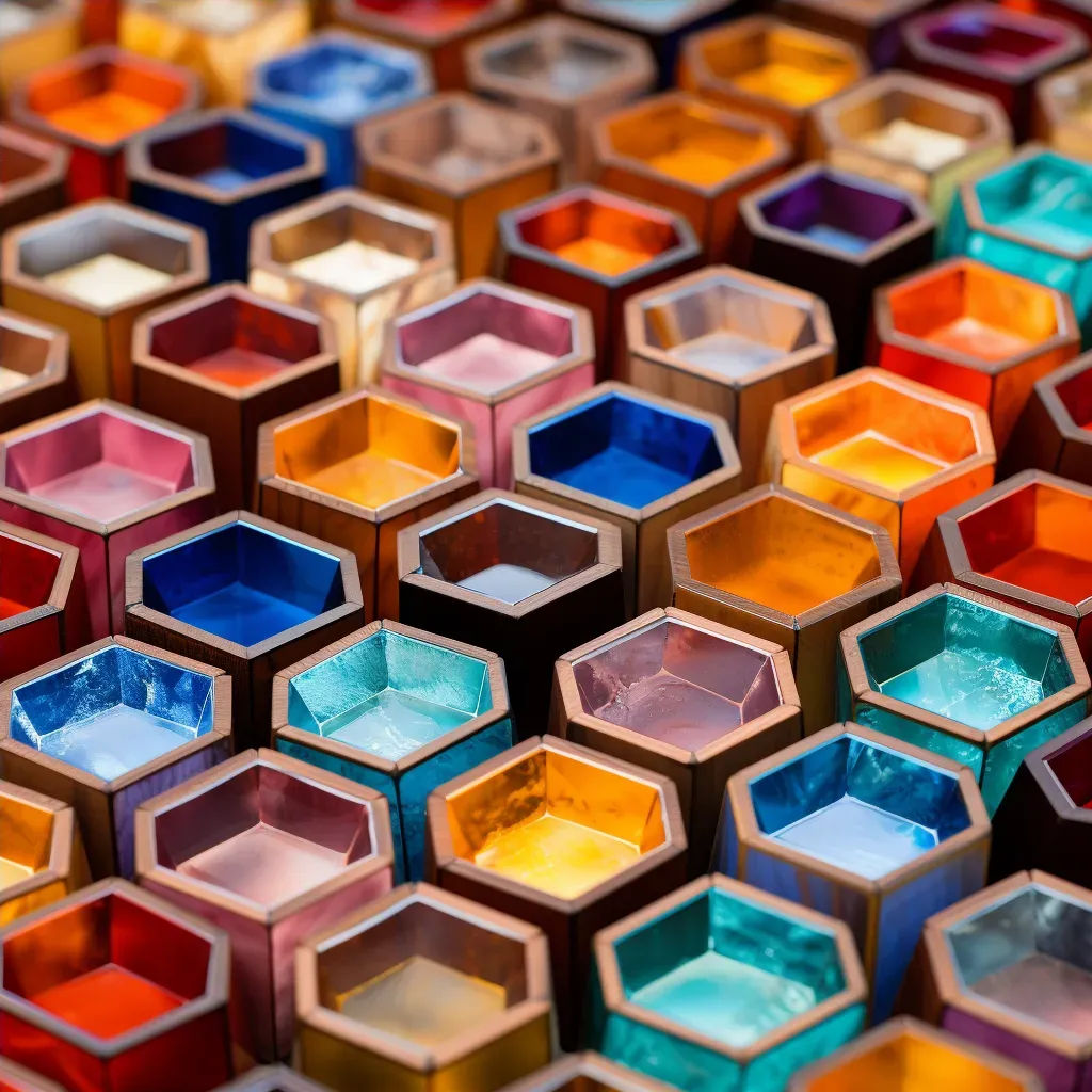 Colorful geometric tiles pattern - Image 4