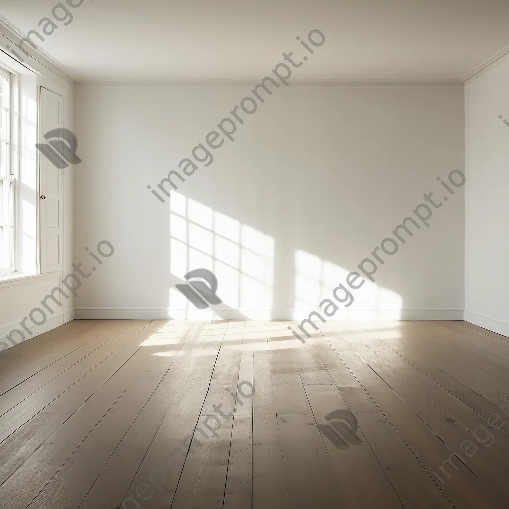 Empty white room with light streaming through a window - Image 4