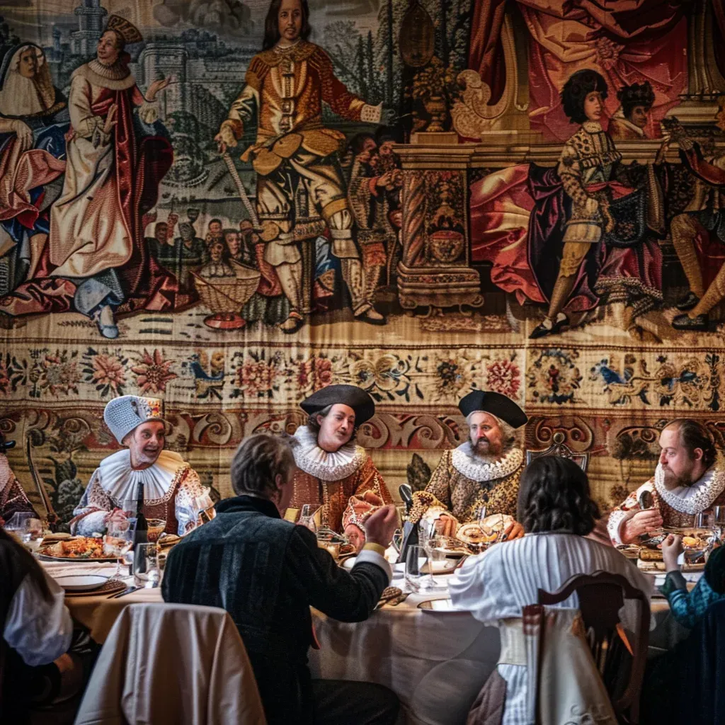 Renaissance Royal Banquet Tapestry